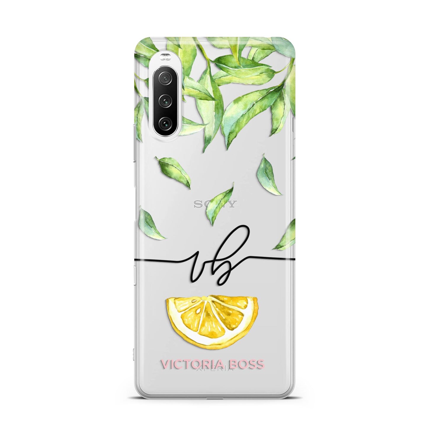 Personalised Lemon Wedge Sony Xperia 10 III Case