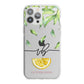 Personalised Lemon Wedge iPhone 13 Pro Max TPU Impact Case with White Edges