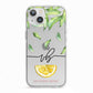 Personalised Lemon Wedge iPhone 13 TPU Impact Case with White Edges