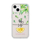 Personalised Lemon Wedge iPhone 14 Clear Tough Case Starlight