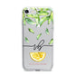 Personalised Lemon Wedge iPhone 7 Bumper Case on Silver iPhone