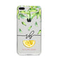 Personalised Lemon Wedge iPhone 8 Plus Bumper Case on Silver iPhone
