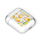Personalised Lemons AirPods Case Laid Flat