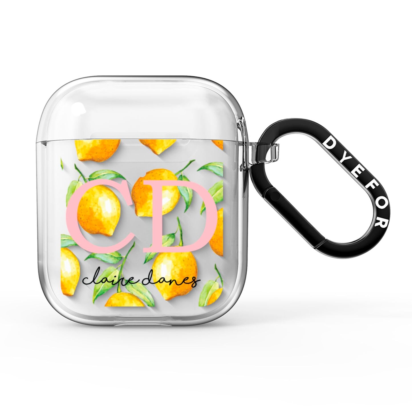 Personalised Lemons AirPods Clear Case