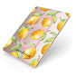 Personalised Lemons Apple iPad Case on Rose Gold iPad Side View