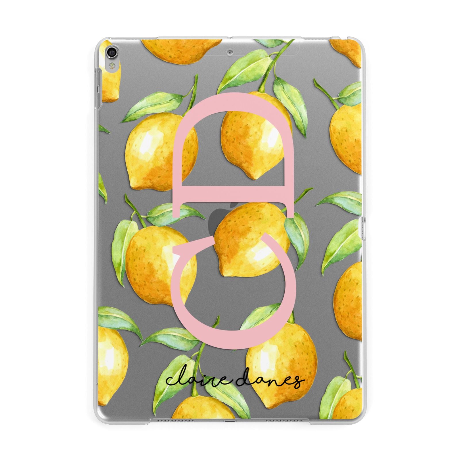Personalised Lemons Apple iPad Silver Case