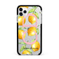 Personalised Lemons Apple iPhone 11 Pro Max in Silver with Black Impact Case