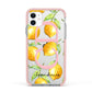 Personalised Lemons Apple iPhone 11 in White with Pink Impact Case