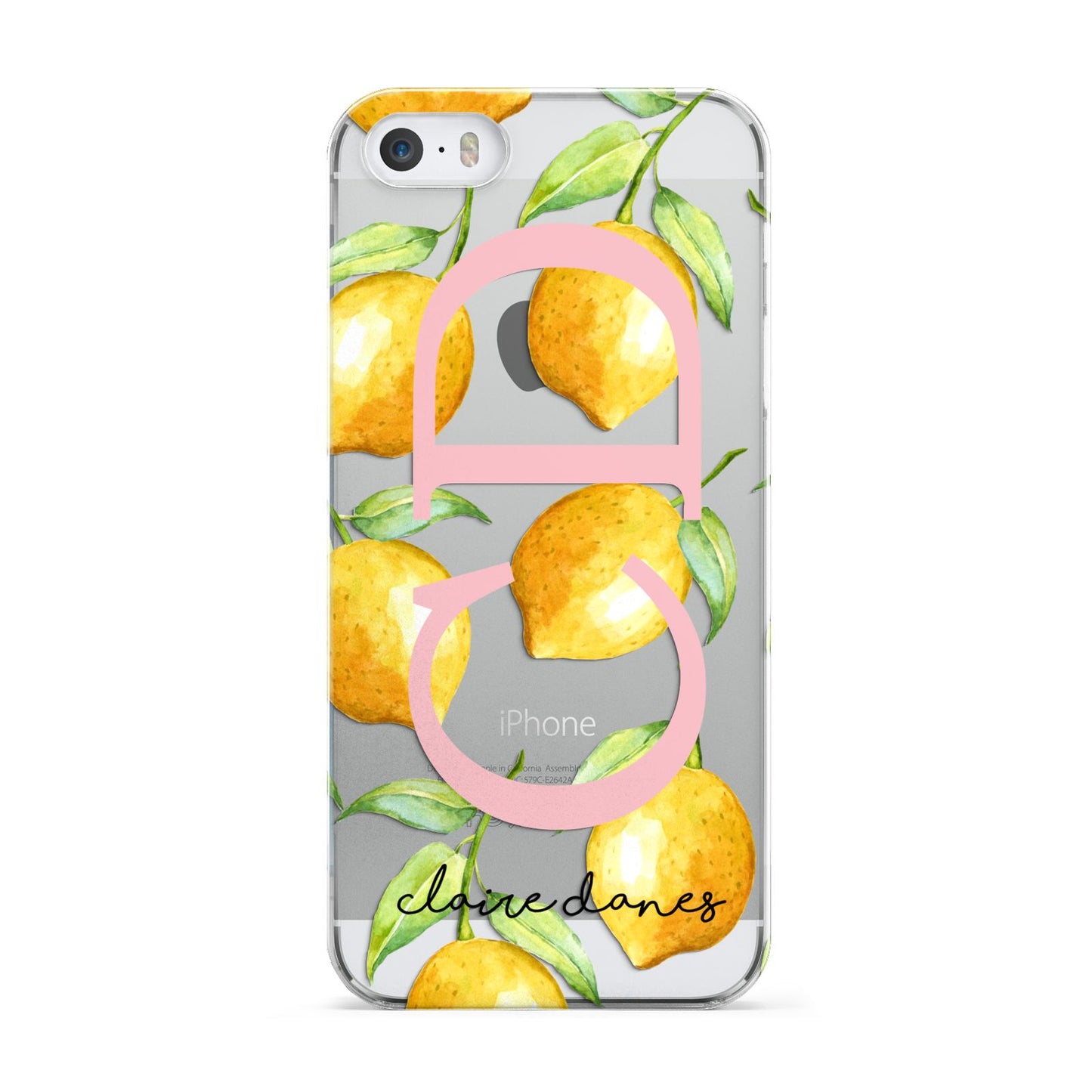 Personalised Lemons Apple iPhone 5 Case