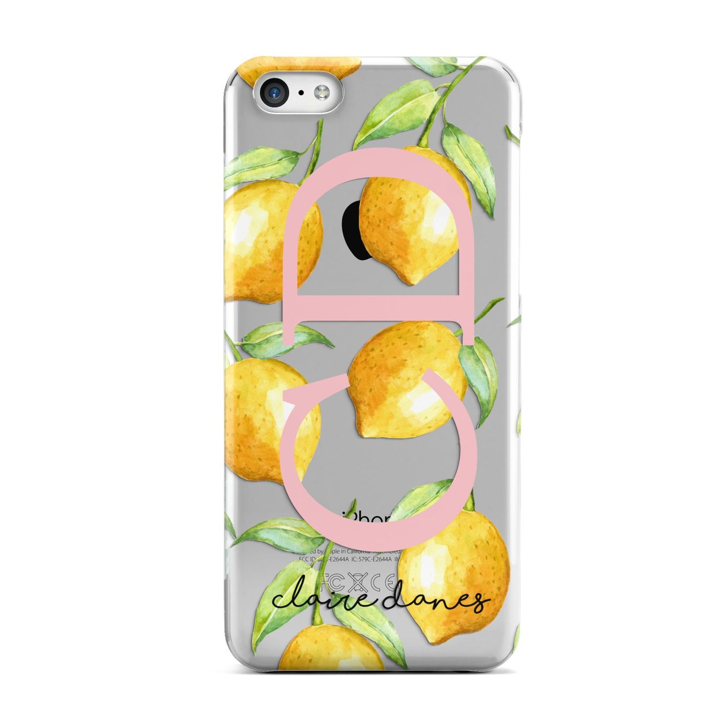 Personalised Lemons Apple iPhone 5c Case