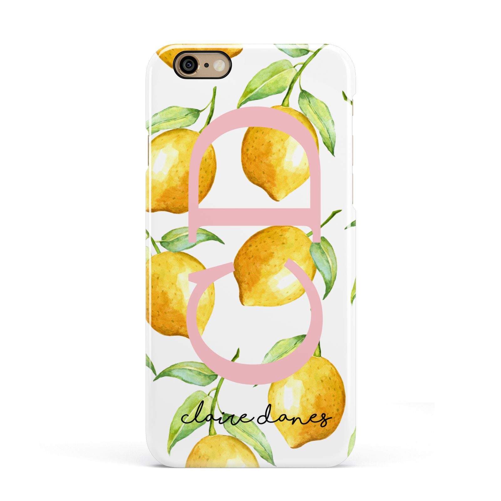 Personalised Lemons Apple iPhone 6 3D Snap Case
