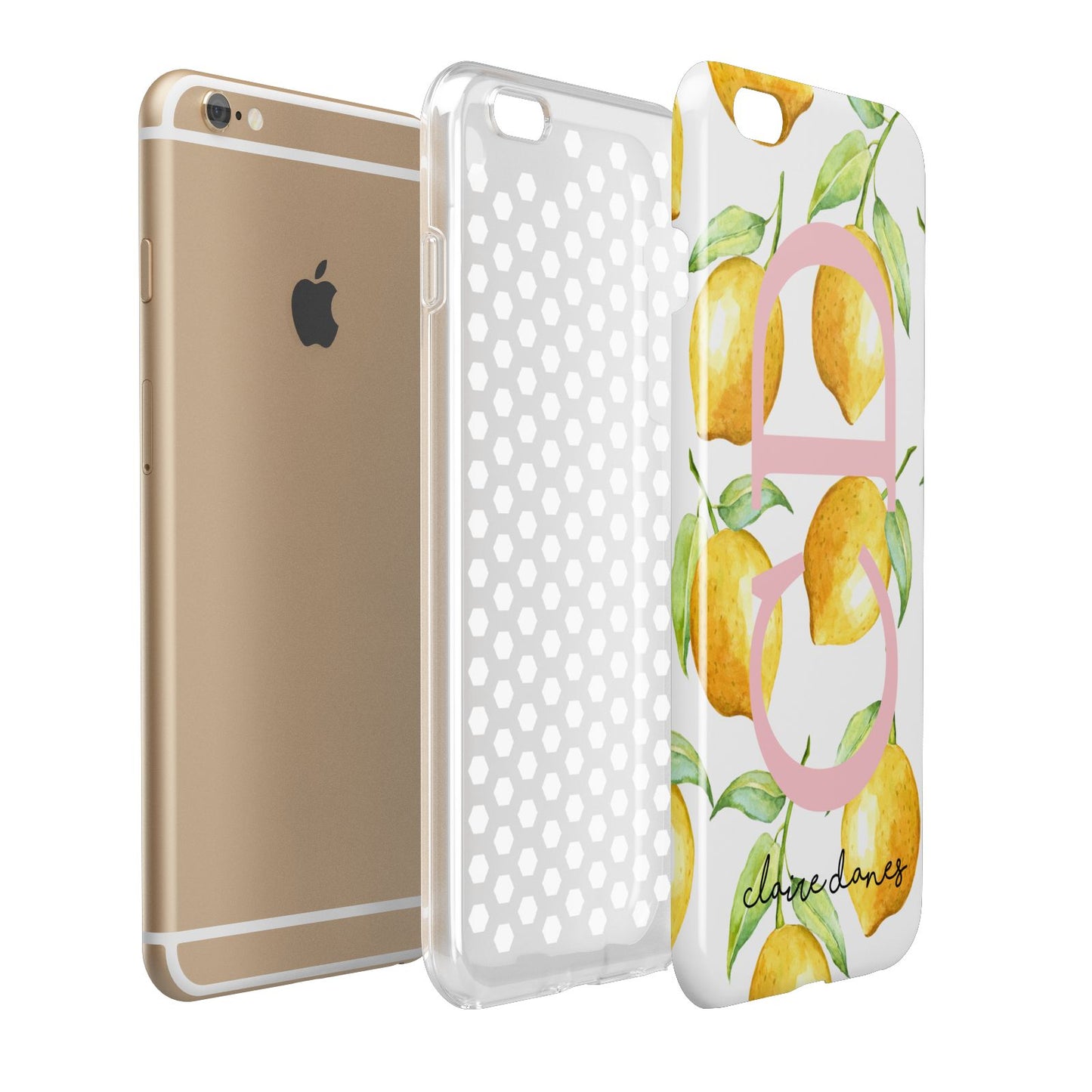 Personalised Lemons Apple iPhone 6 Plus 3D Tough Case