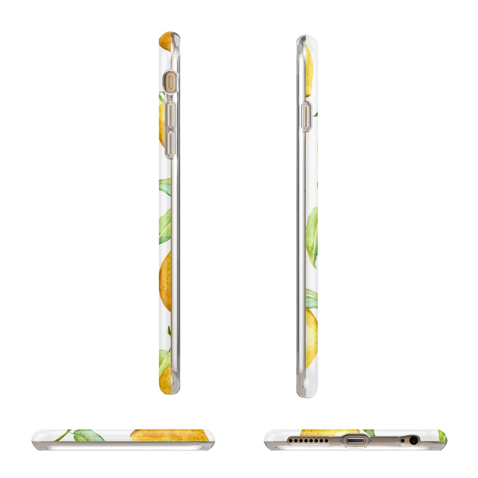 Personalised Lemons Apple iPhone 6 Plus 3D Wrap Tough Case Alternative Image Angles