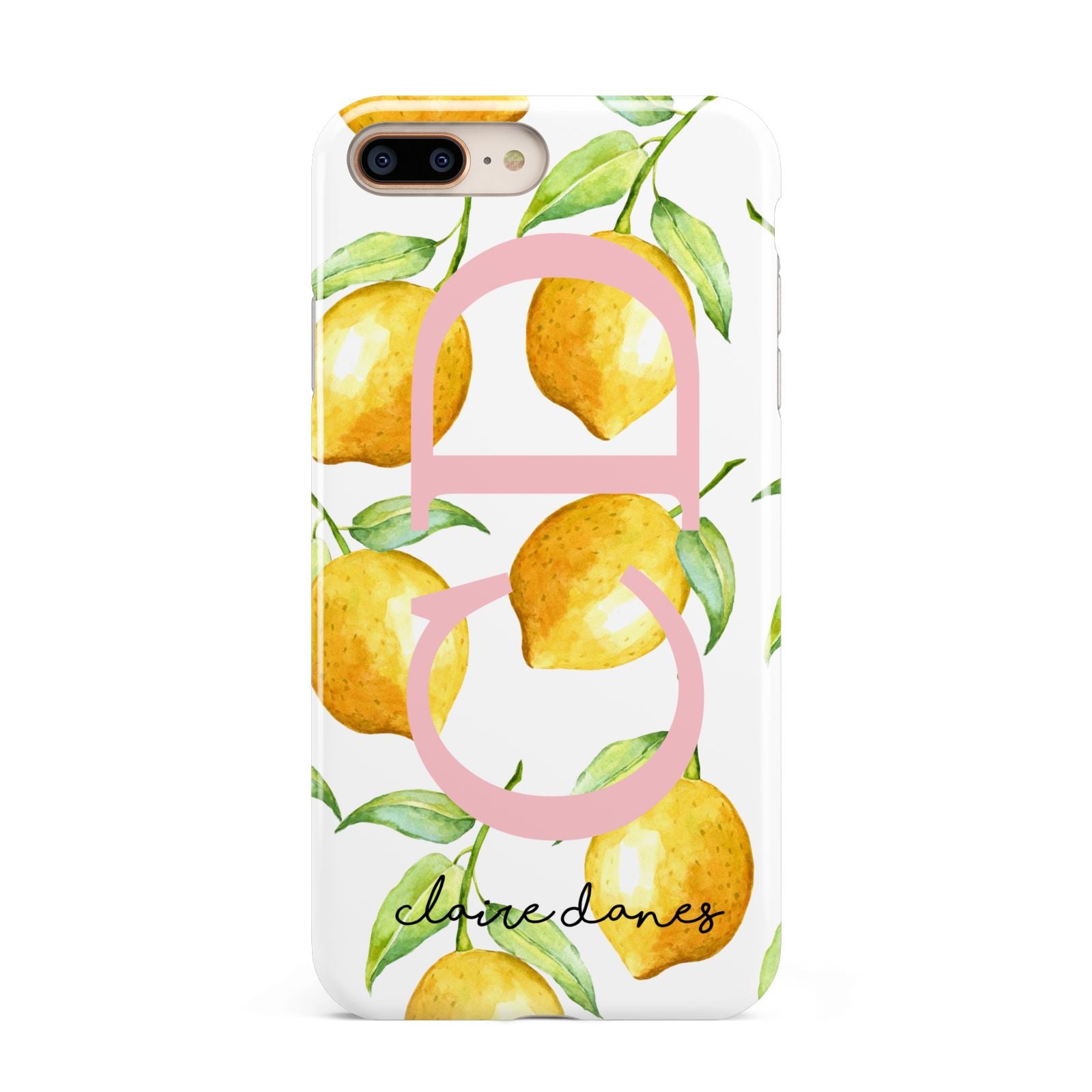 Personalised Lemons Apple iPhone 7 8 Plus 3D Tough Case