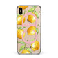 Personalised Lemons Apple iPhone Xs Max Impact Case Black Edge on Gold Phone