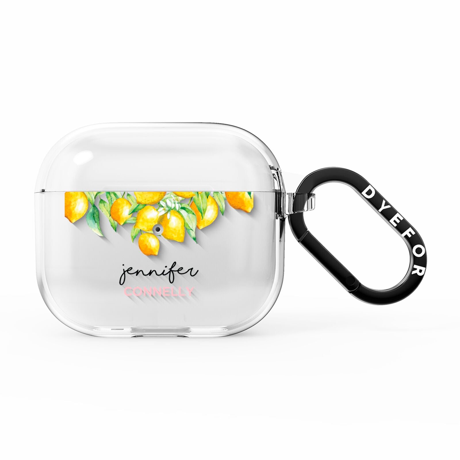 Personalised Lemons Drop AirPods Clear Case 3rd Gen