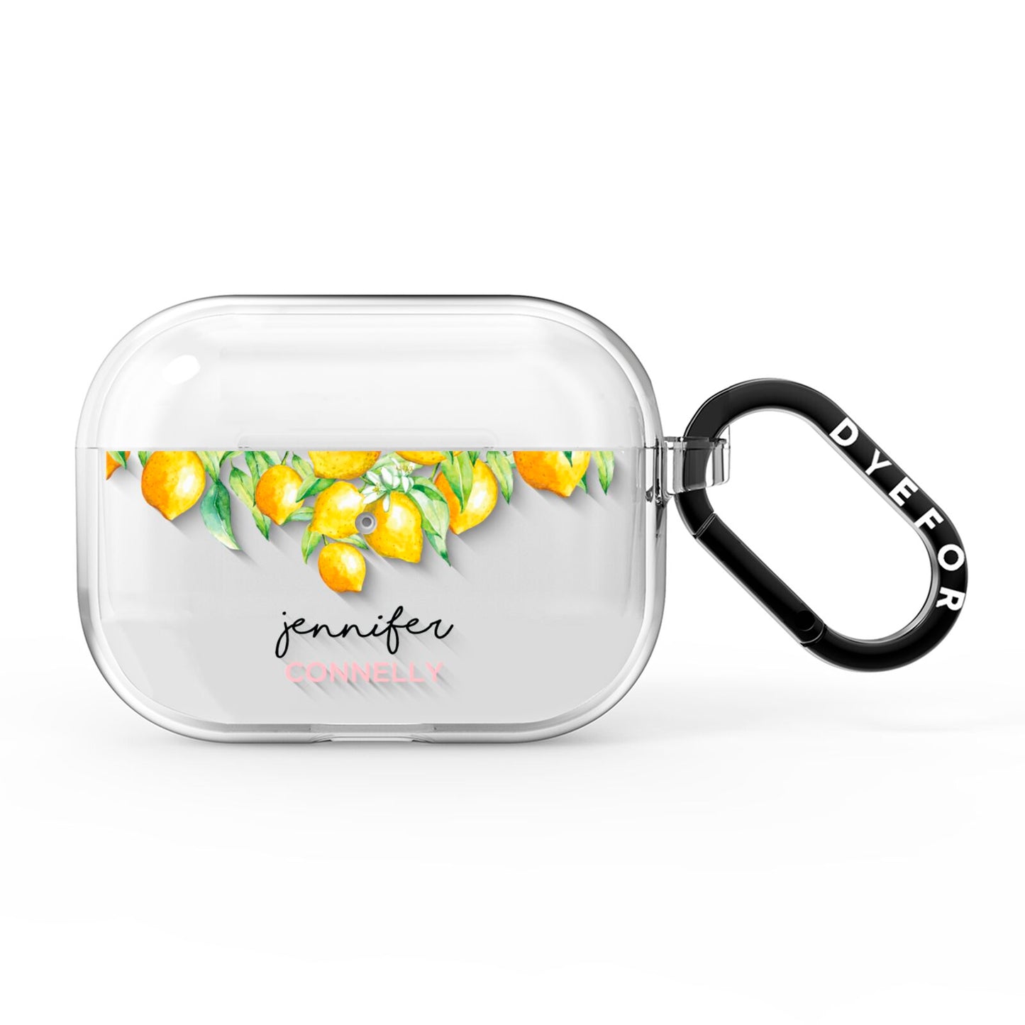 Personalised Lemons Drop AirPods Pro Clear Case