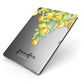Personalised Lemons Drop Apple iPad Case on Grey iPad Side View
