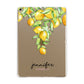 Personalised Lemons Drop Apple iPad Gold Case