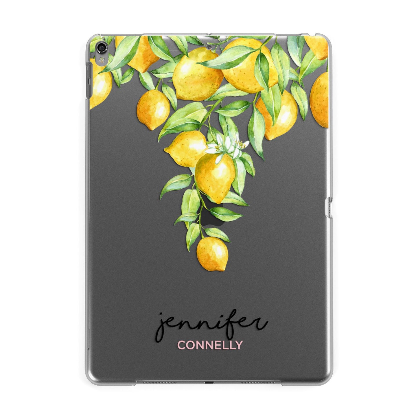 Personalised Lemons Drop Apple iPad Grey Case