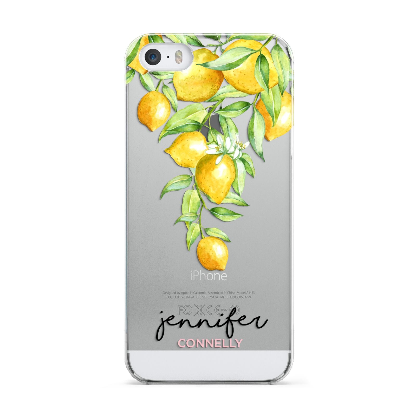 Personalised Lemons Drop Apple iPhone 5 Case