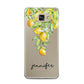 Personalised Lemons Drop Samsung Galaxy A5 2016 Case on gold phone