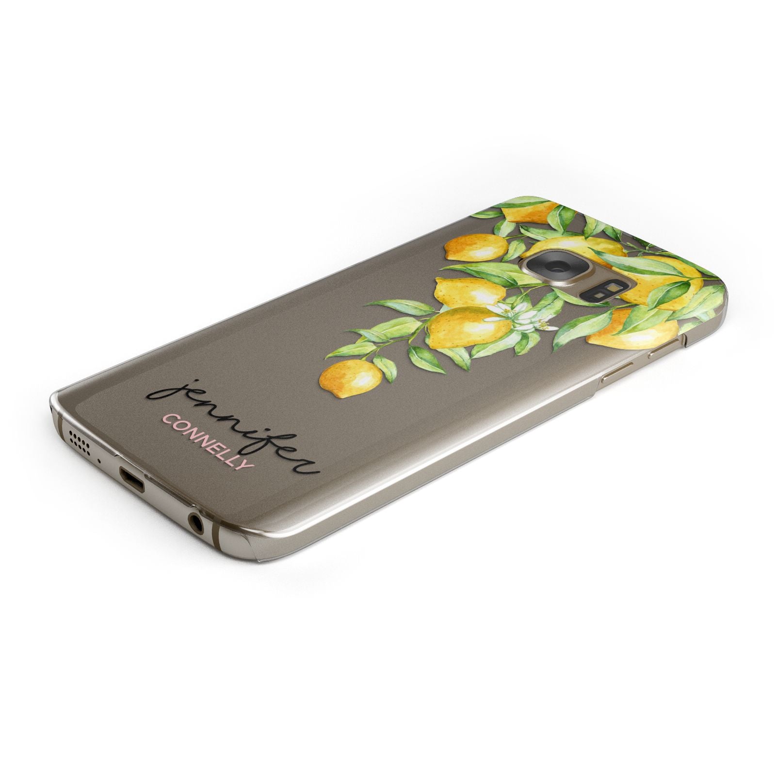Personalised Lemons Drop Samsung Galaxy Case Bottom Cutout