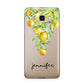 Personalised Lemons Drop Samsung Galaxy J7 2016 Case on gold phone