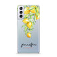 Personalised Lemons Drop Samsung S21 Plus Phone Case