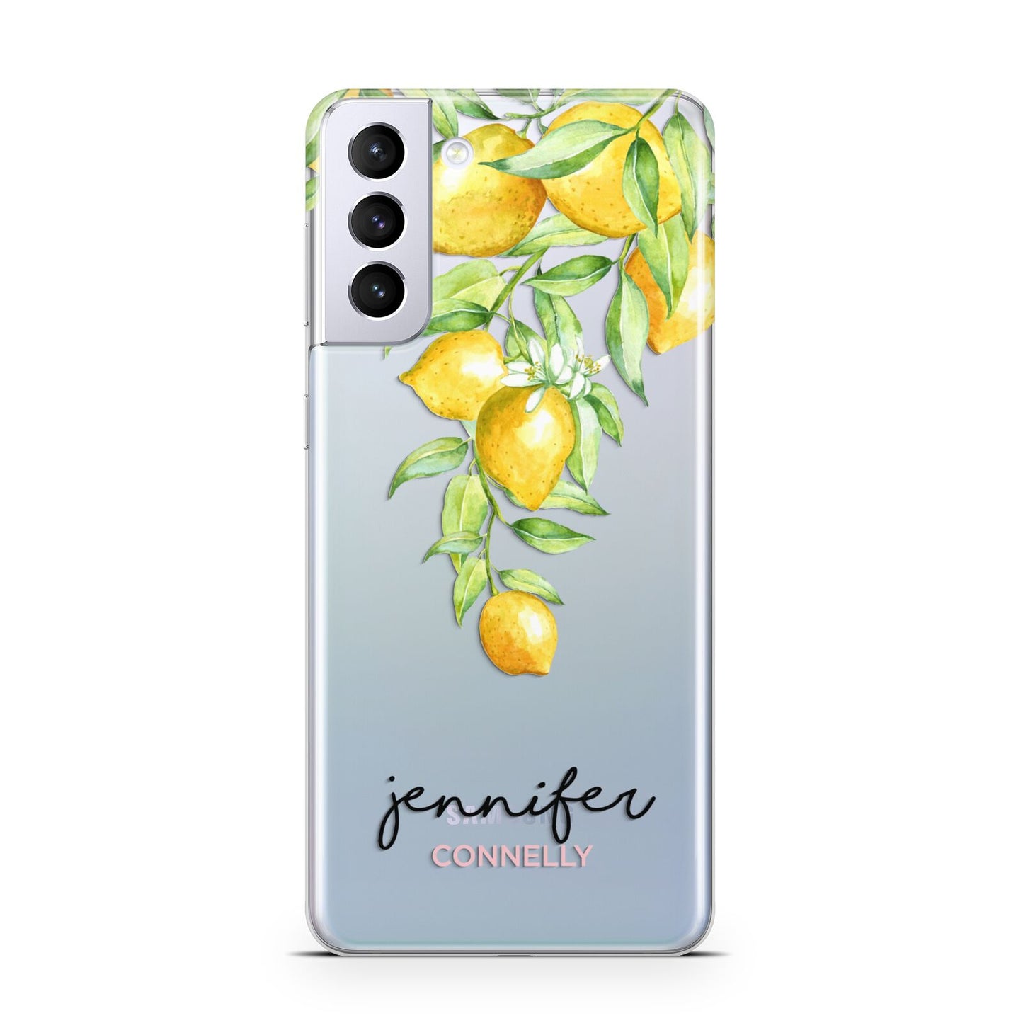 Personalised Lemons Drop Samsung S21 Plus Phone Case