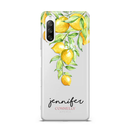 Personalised Lemons Drop Sony Xperia 10 III Case