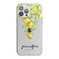 Personalised Lemons Drop iPhone 13 Pro Max TPU Impact Case with White Edges