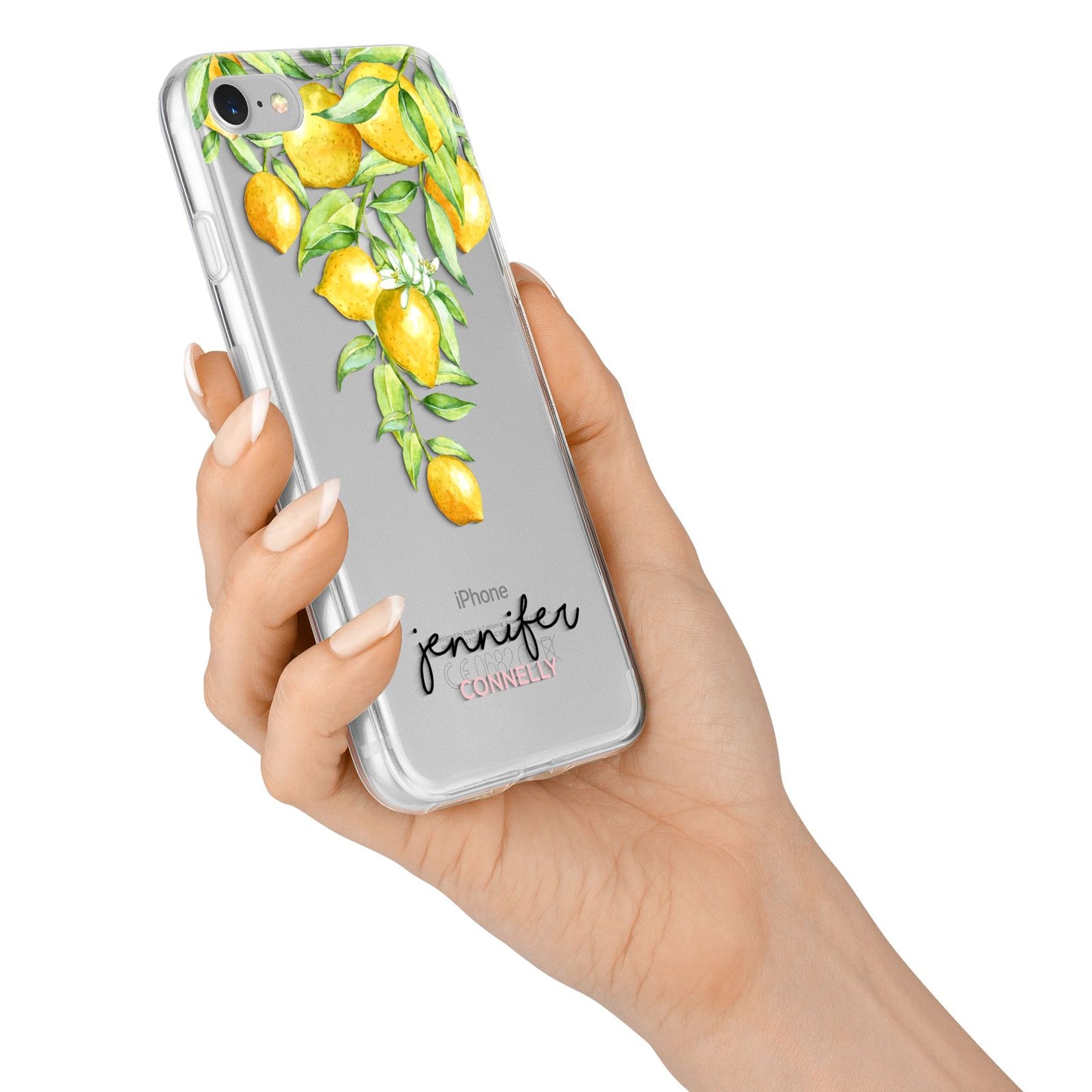 Personalised Lemons Drop iPhone 7 Bumper Case on Silver iPhone Alternative Image