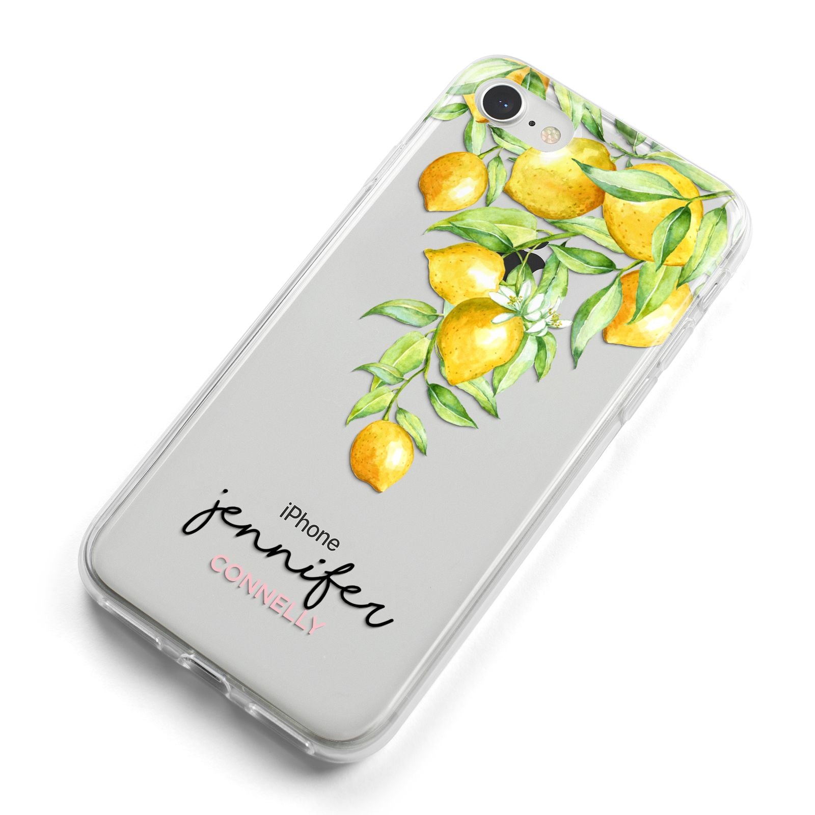 Personalised Lemons Drop iPhone 8 Bumper Case on Silver iPhone Alternative Image