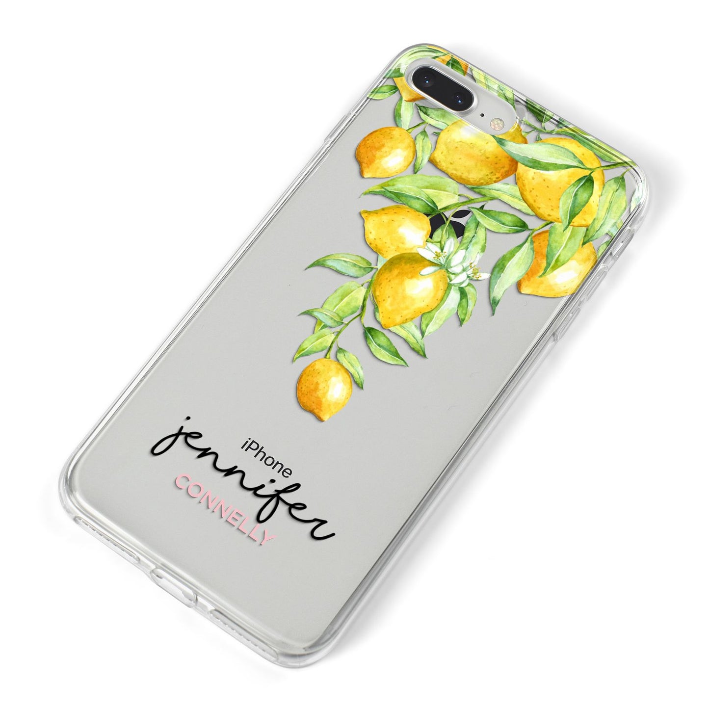 Personalised Lemons Drop iPhone 8 Plus Bumper Case on Silver iPhone Alternative Image