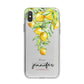 Personalised Lemons Drop iPhone X Bumper Case on Silver iPhone Alternative Image 1