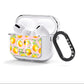 Personalised Lemons Pink AirPods Clear Case 3rd Gen Side Image