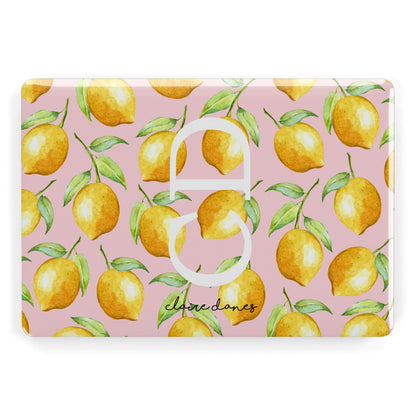 Personalised Lemons Pink Apple MacBook Case