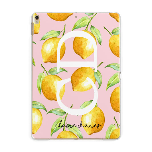 Personalised Lemons Pink Apple iPad Gold Case