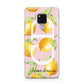 Personalised Lemons Pink Huawei Mate 20X Phone Case