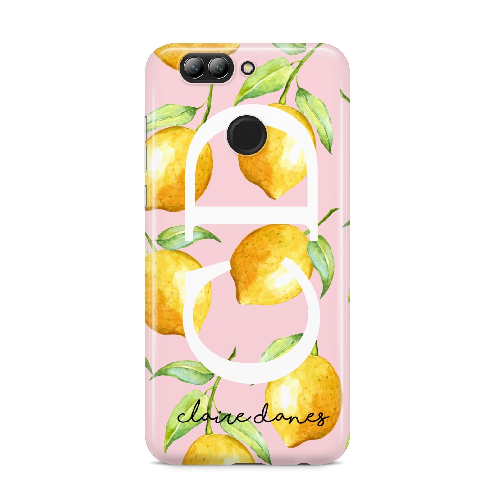 Personalised Lemons Pink Huawei Nova 2s Phone Case