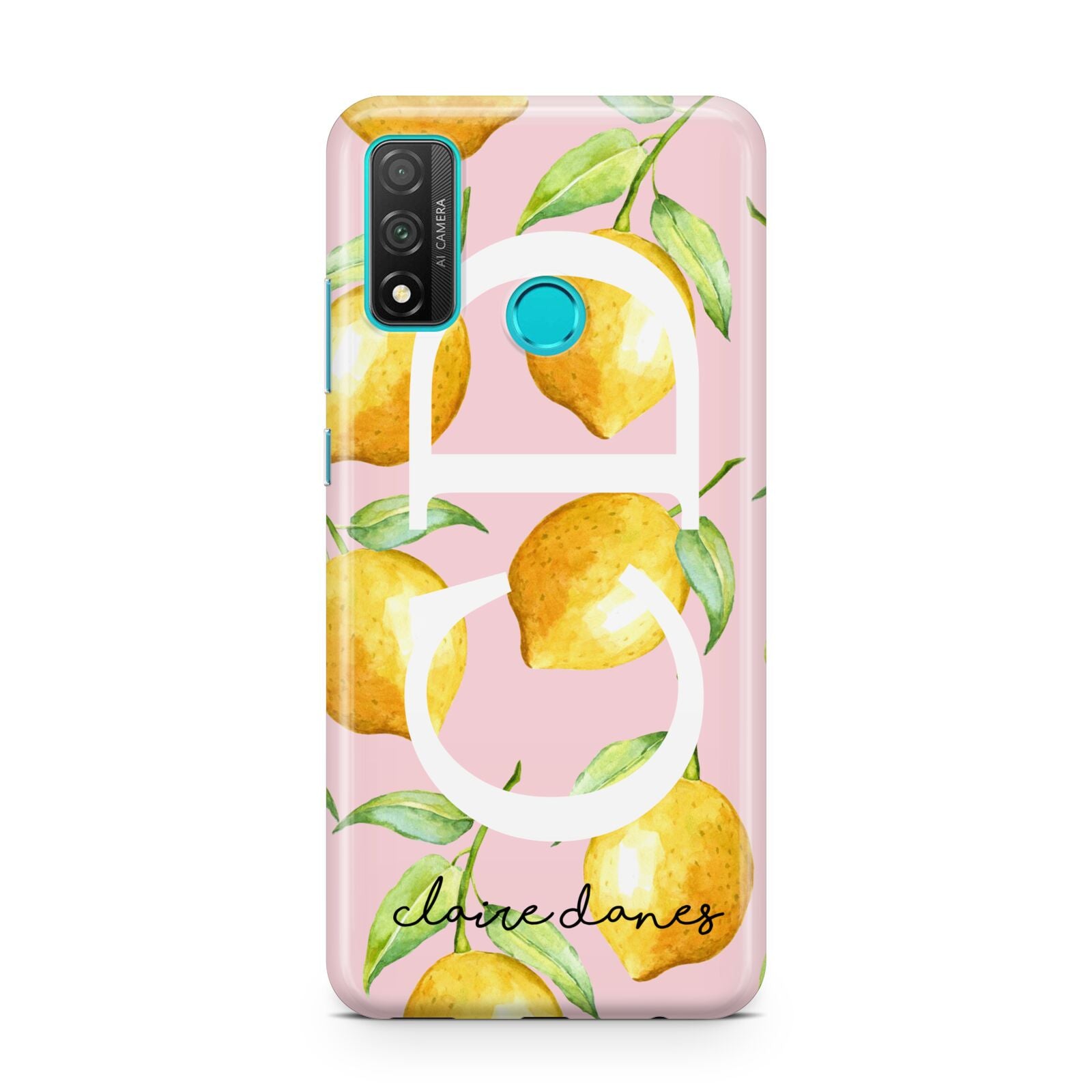 Personalised Lemons Pink Huawei P Smart 2020