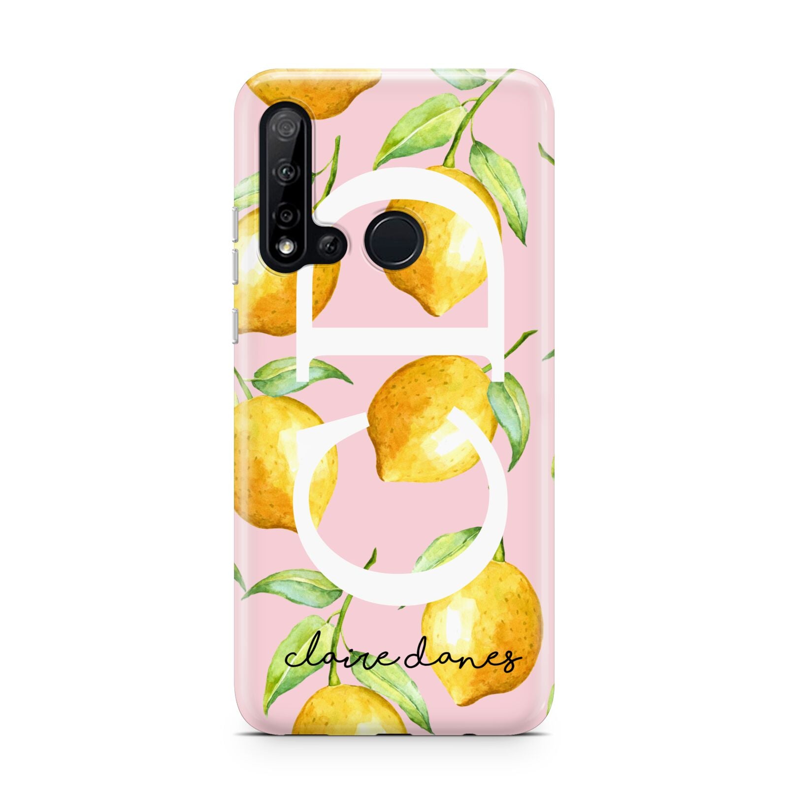 Personalised Lemons Pink Huawei P20 Lite 5G Phone Case
