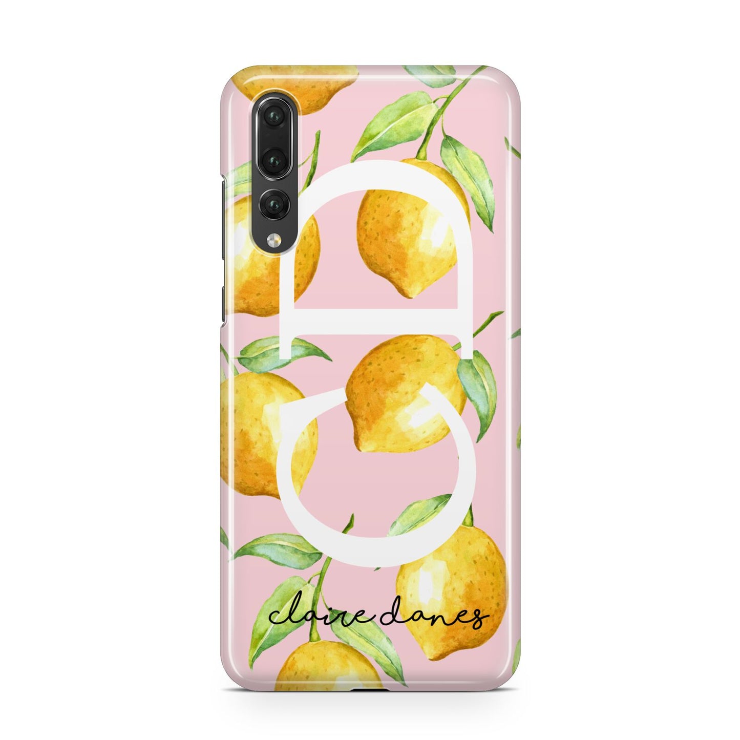 Personalised Lemons Pink Huawei P20 Pro Phone Case