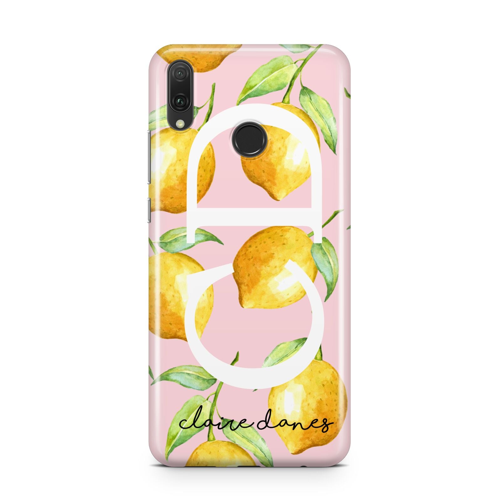 Personalised Lemons Pink Huawei Y9 2019