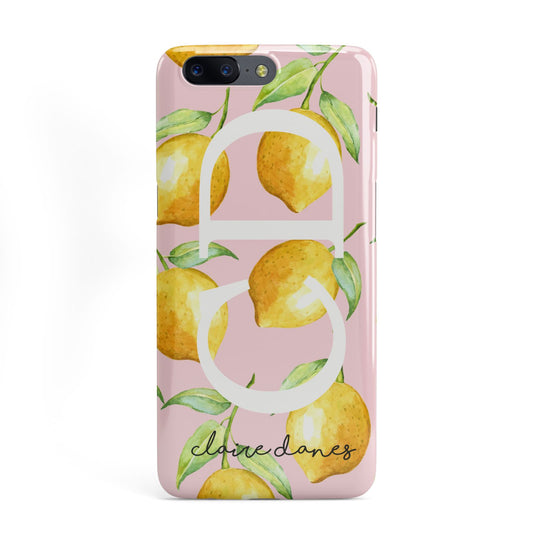 Personalised Lemons Pink OnePlus Case