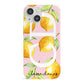 Personalised Lemons Pink iPhone 13 Mini Full Wrap 3D Snap Case