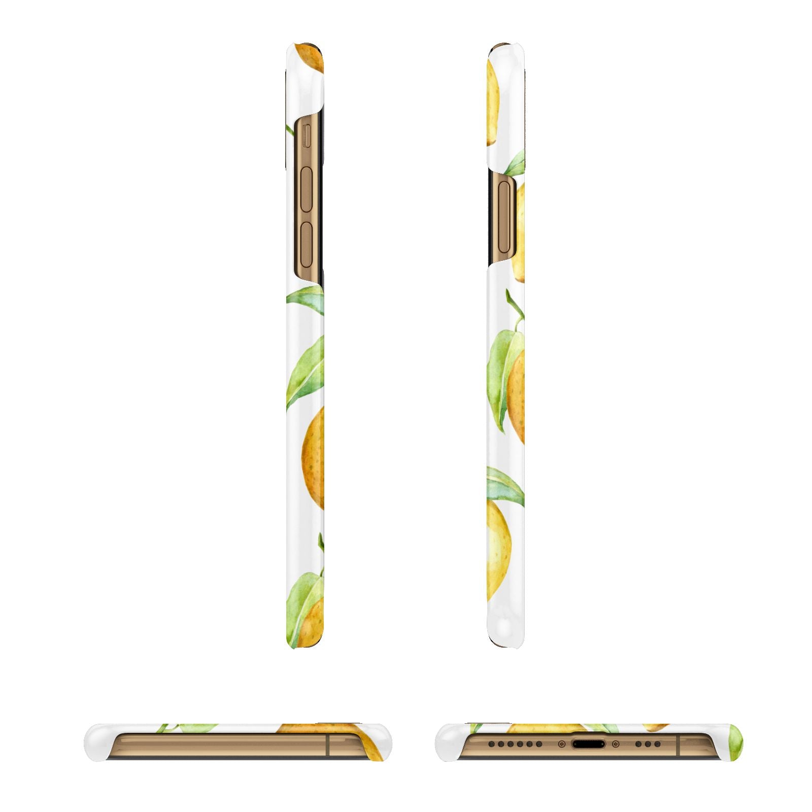 Personalised Lemons iPhone 11 3D Snap Case Angle Images