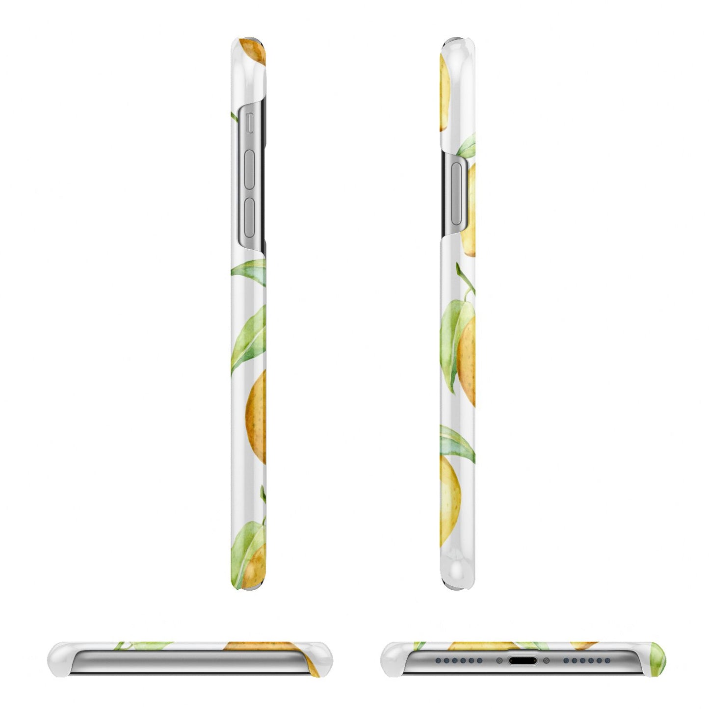 Personalised Lemons iPhone 11 Pro 3D Snap Case Angle Images