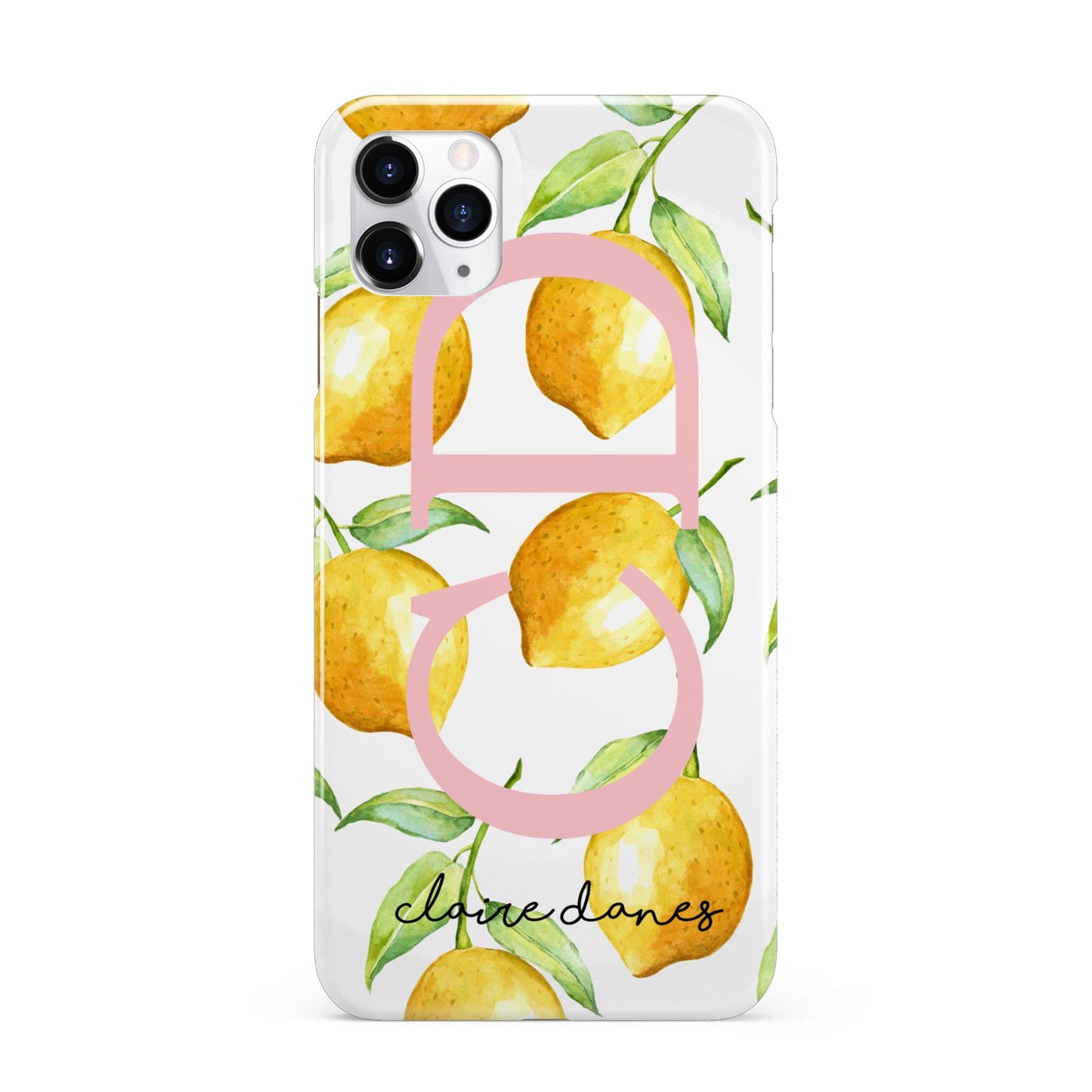 Personalised Lemons iPhone 11 Pro Max 3D Snap Case